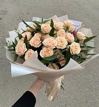 Букет Кремовые розы Латте в Гарь-Покровское