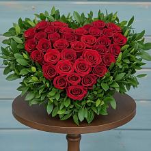 Цветочная композиция из Розы в виде сердца в Гарь-Покровское