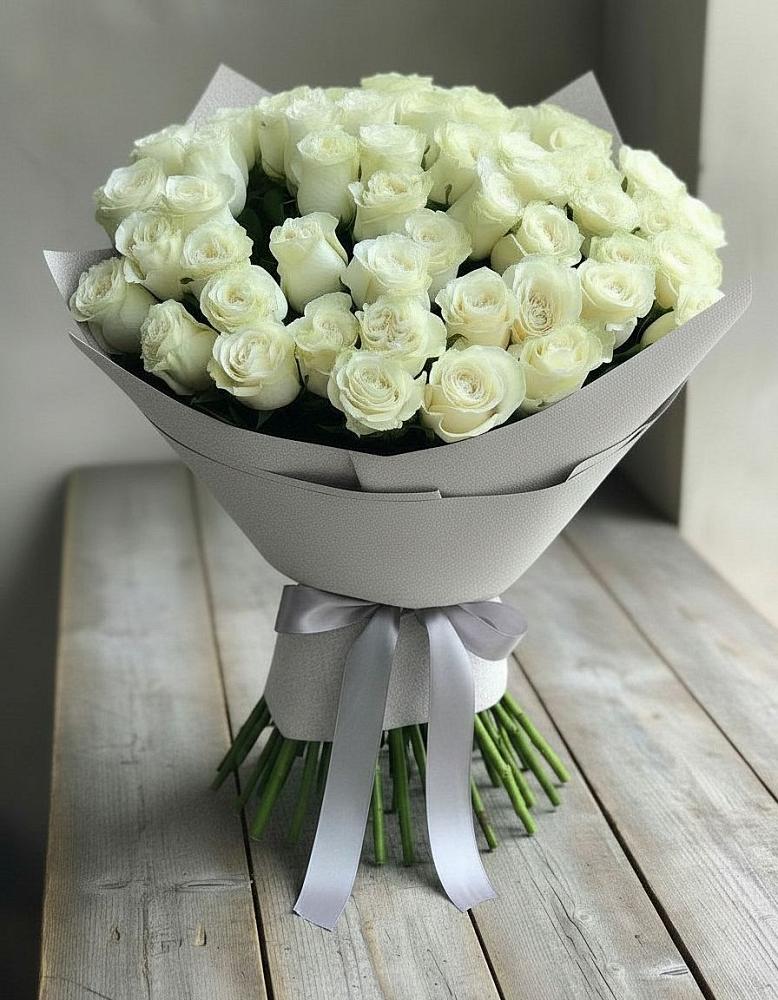 Букет 35 Белых роз в Гарь-Покровское