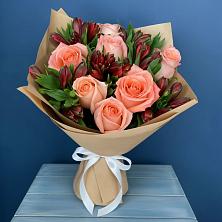 Букет цветов из:  Розы и Альстромерии в Гарь-Покровское