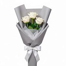 Букет 3 белые розы #REPLACE_PRED# Гарь-Покровское