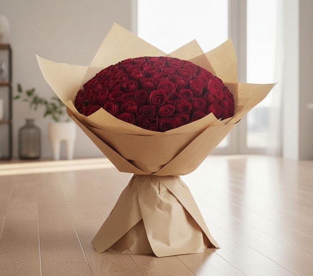 Букет 101 Красная роза в Гарь-Покровское