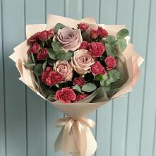 Букет цветов из:  Гвоздики и Розы #REPLACE_PRED# Гарь-Покровское