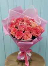 Букет 15 Розовых роз Равель в Гарь-Покровское
