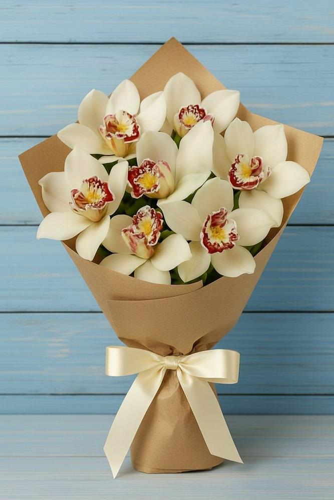 Букет цветов из: Орхидеи и Розы в Гарь-Покровское