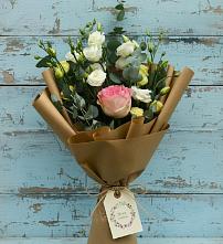 Букет цветов из:  Розы и Лизиантусы #REPLACE_PRED# Гарь-Покровское
