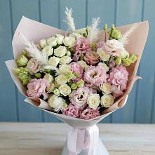 Букет цветов из:  Альстромерии и Розы в Гарь-Покровское