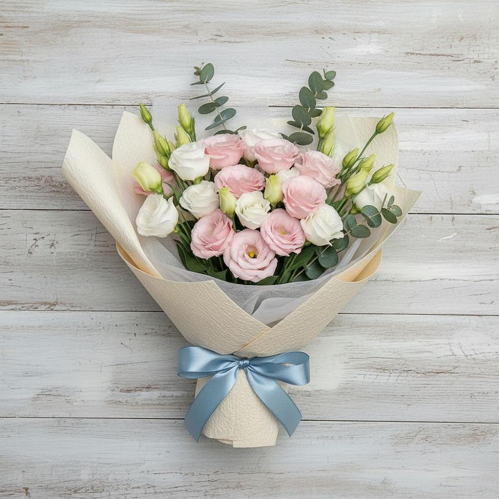 Букет цветов из: Лизиантусы в Гарь-Покровское